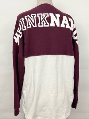 Victoria’s Secret PINK pink nation campus long sleeve tee large
